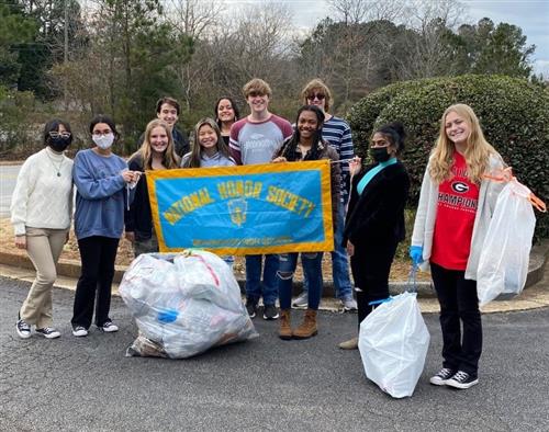 NHS keeping Tree Lane clean!